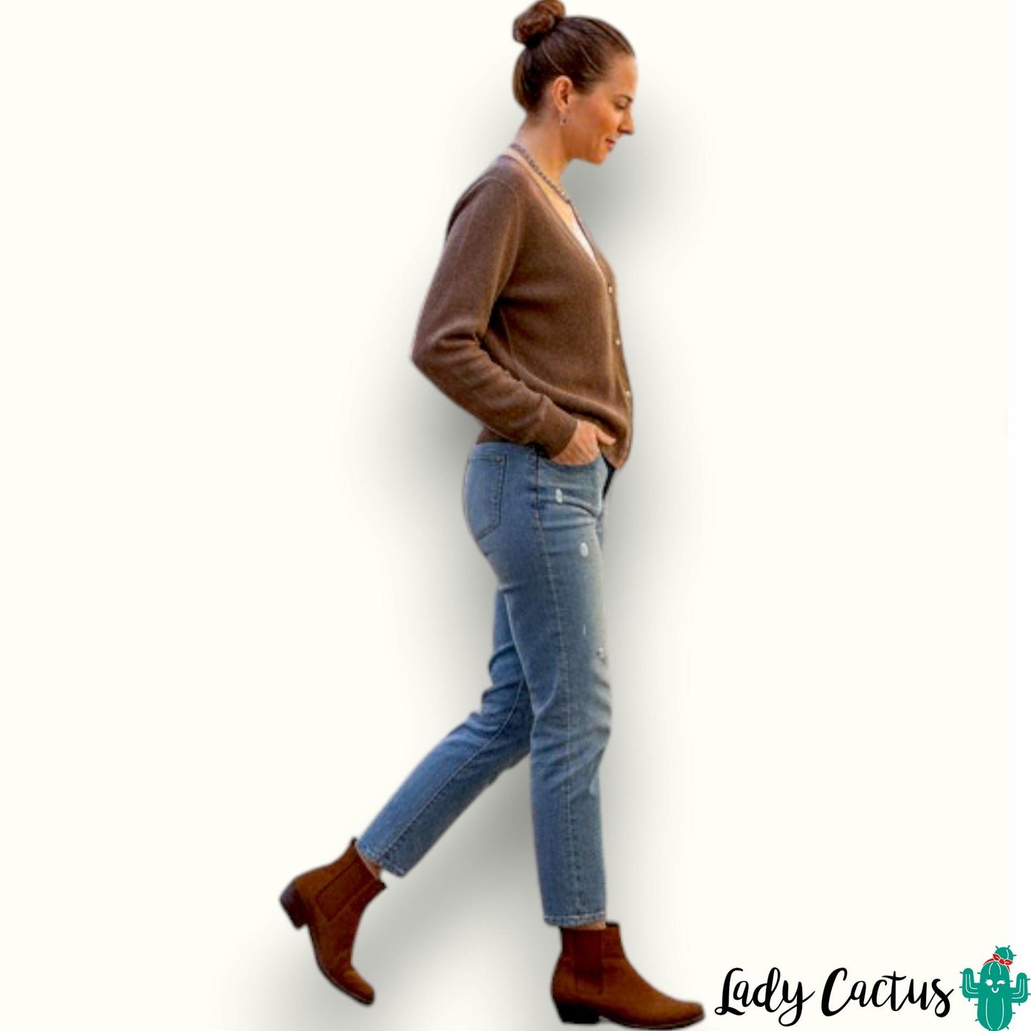 Cárdigan Mix Match de Tiffosi con punto suave