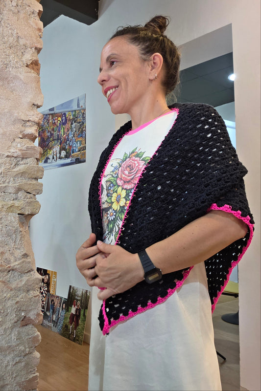 Chal Luca de Lady Cactus tejido a mano