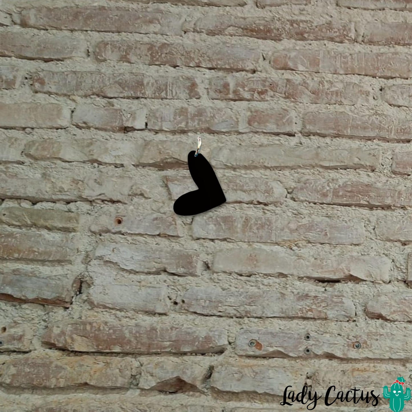 Charm Corazón Negro Lady Cactus