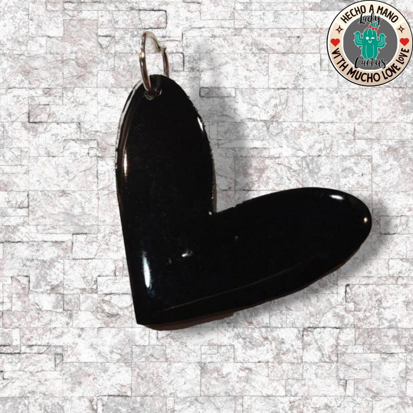 Charm Corazón Negro Lady Cactus