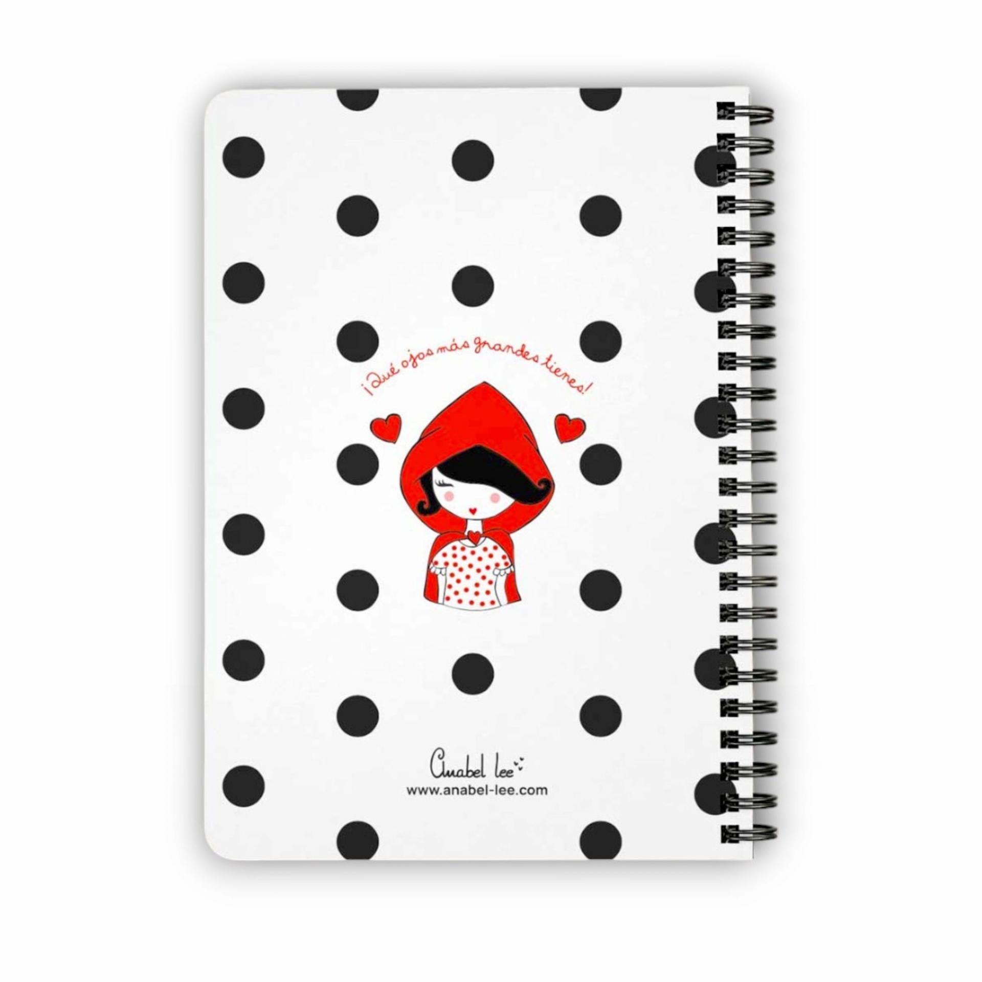 Cuaderno Caperucita Blanco en moda papelería con alma Anabel Lee en Lady Cactus