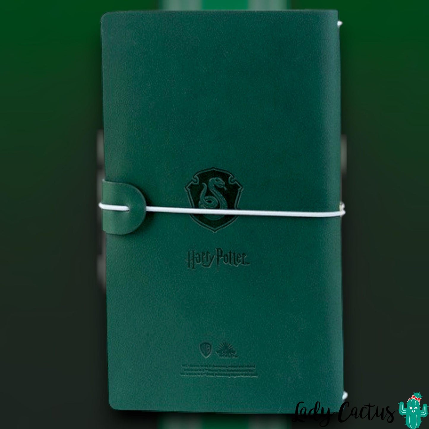 Medidas del cuaderno de viaje Slytherin ideal para llevar en bolso