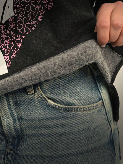 Interior de felpa suave de la sudadera Mi sitio favorito