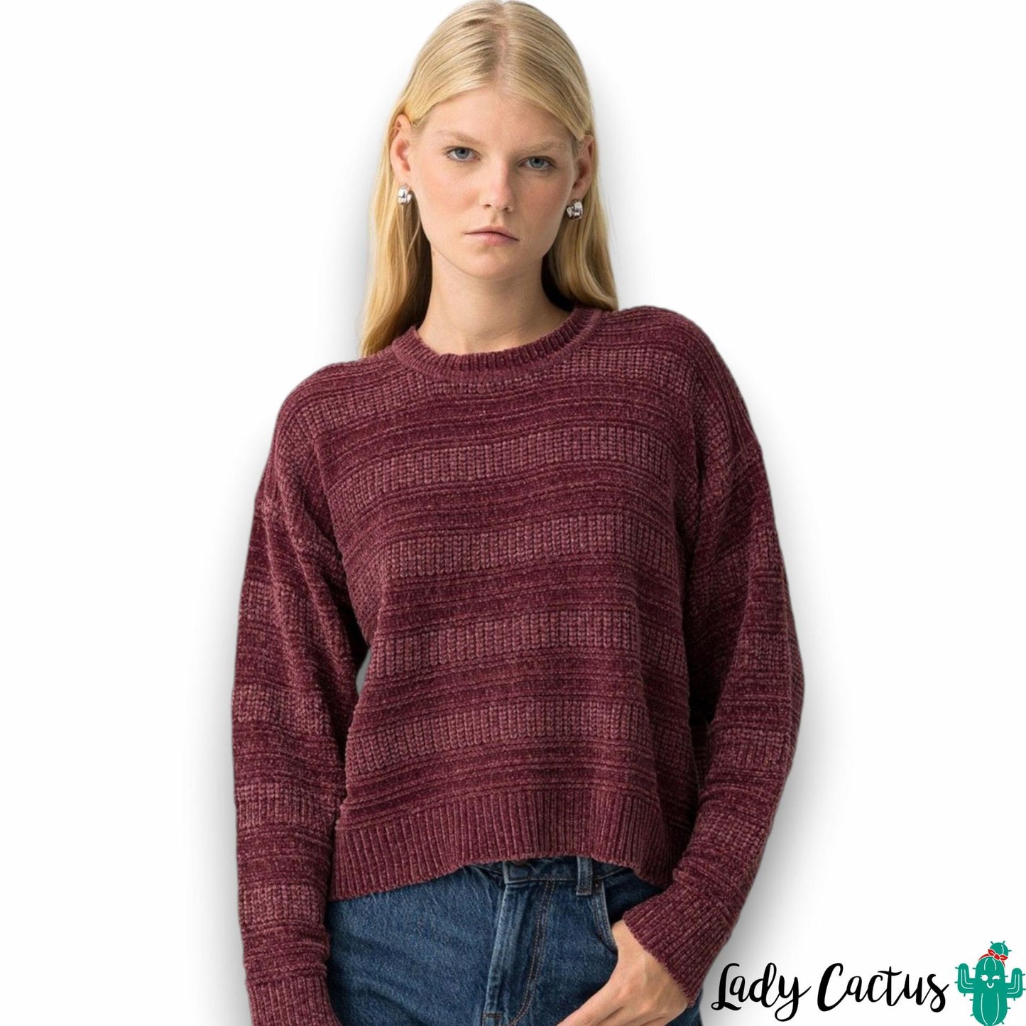 Jersey Policena de Tiffosi en rayas color higo