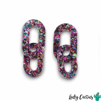 Detalle de los óvalos brillantes de los pendientes Vita Doble Brilli