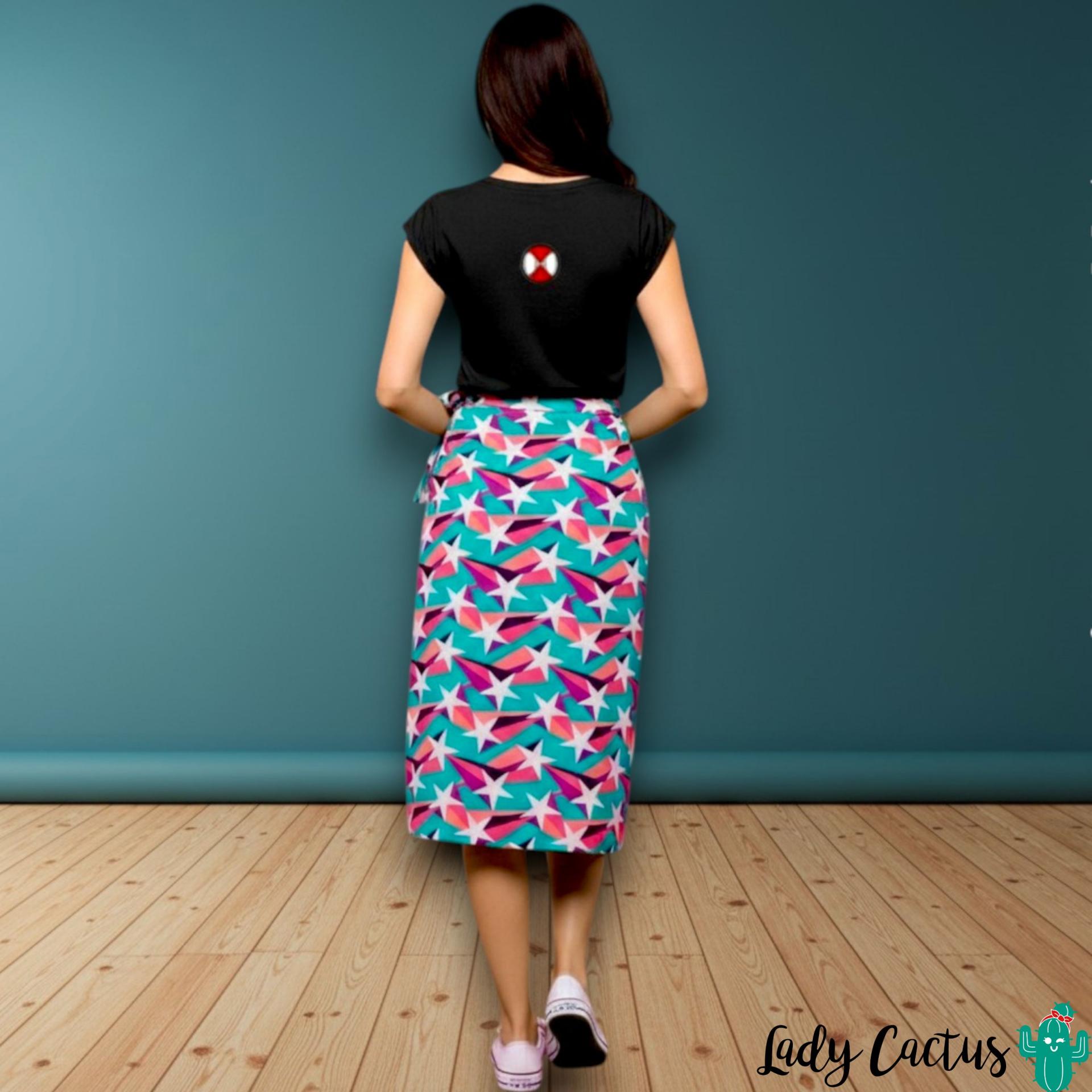 Falda Kimmel con motivos estrellas de Minueto para toque colorido atrevido