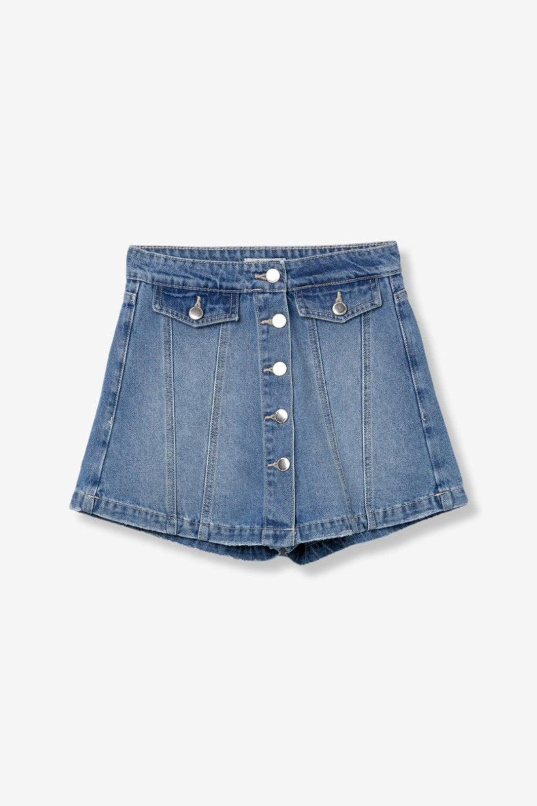 Falda pantalón de denim azul modelo Lottie de Tiffosi