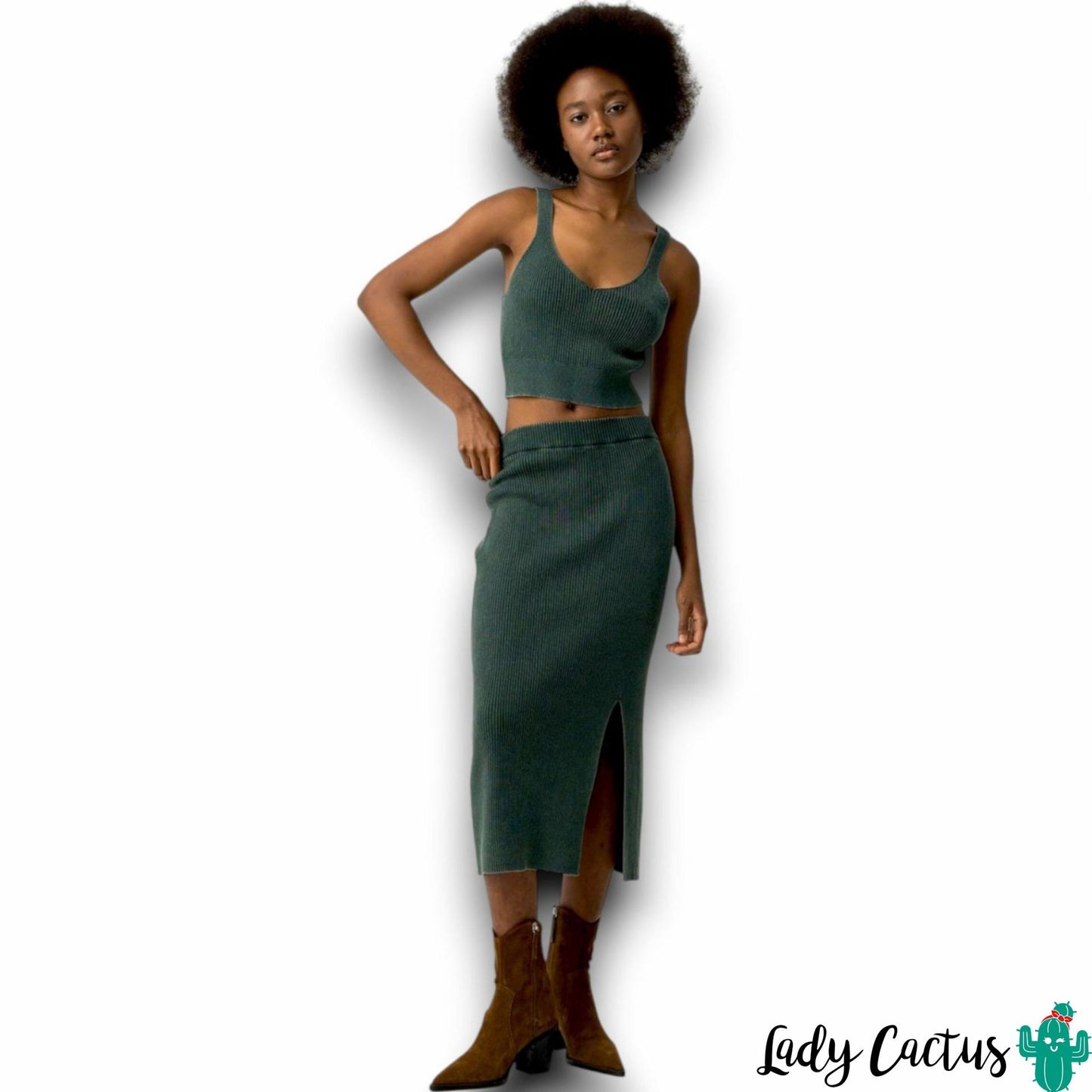 Falda Raine Verde Botella de Tiffosi