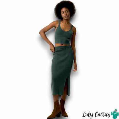 Falda Raine Verde Botella de Tiffosi