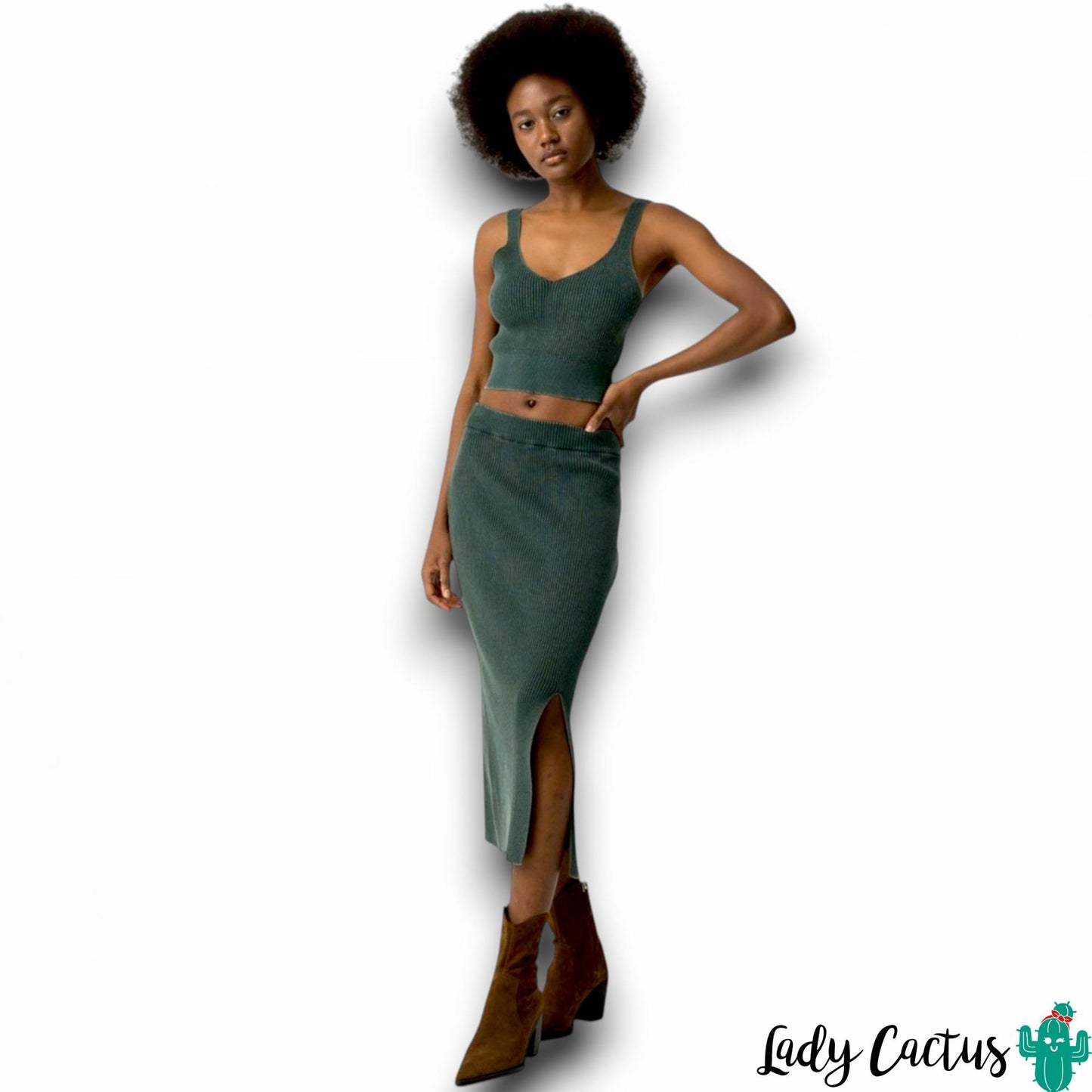 Falda Raine Verde Botella de Tiffosi