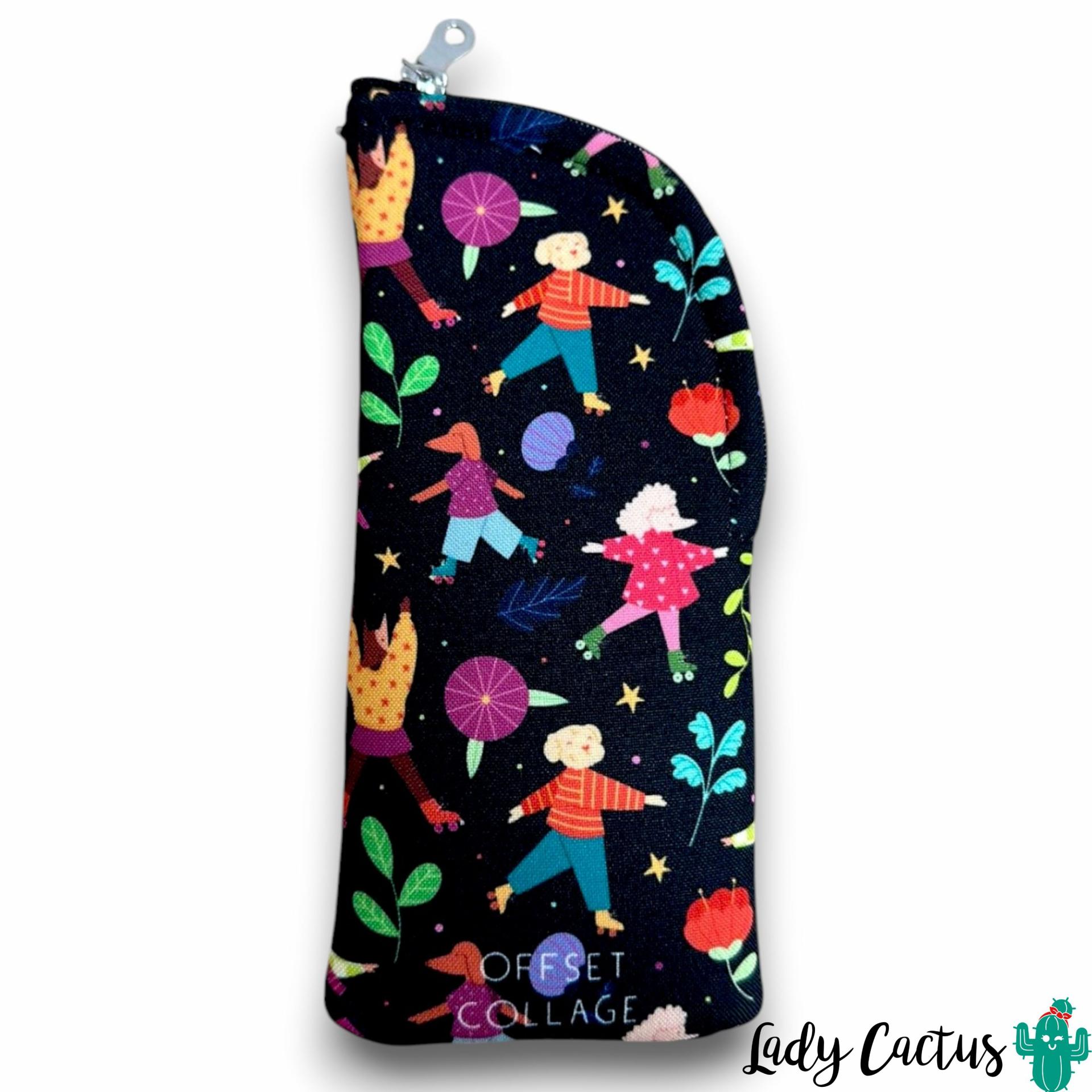 Funda de gafas con estampado de perros de Offset Collage en Lady Cactus