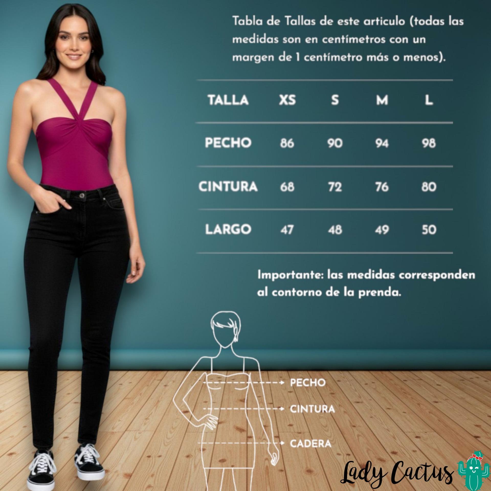 Guía de tallas del Body Sixto Violet de Minueto