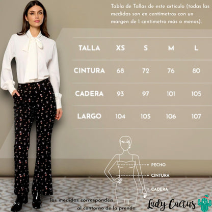 Guía de tallas de los Pantalones Zia de Minueto