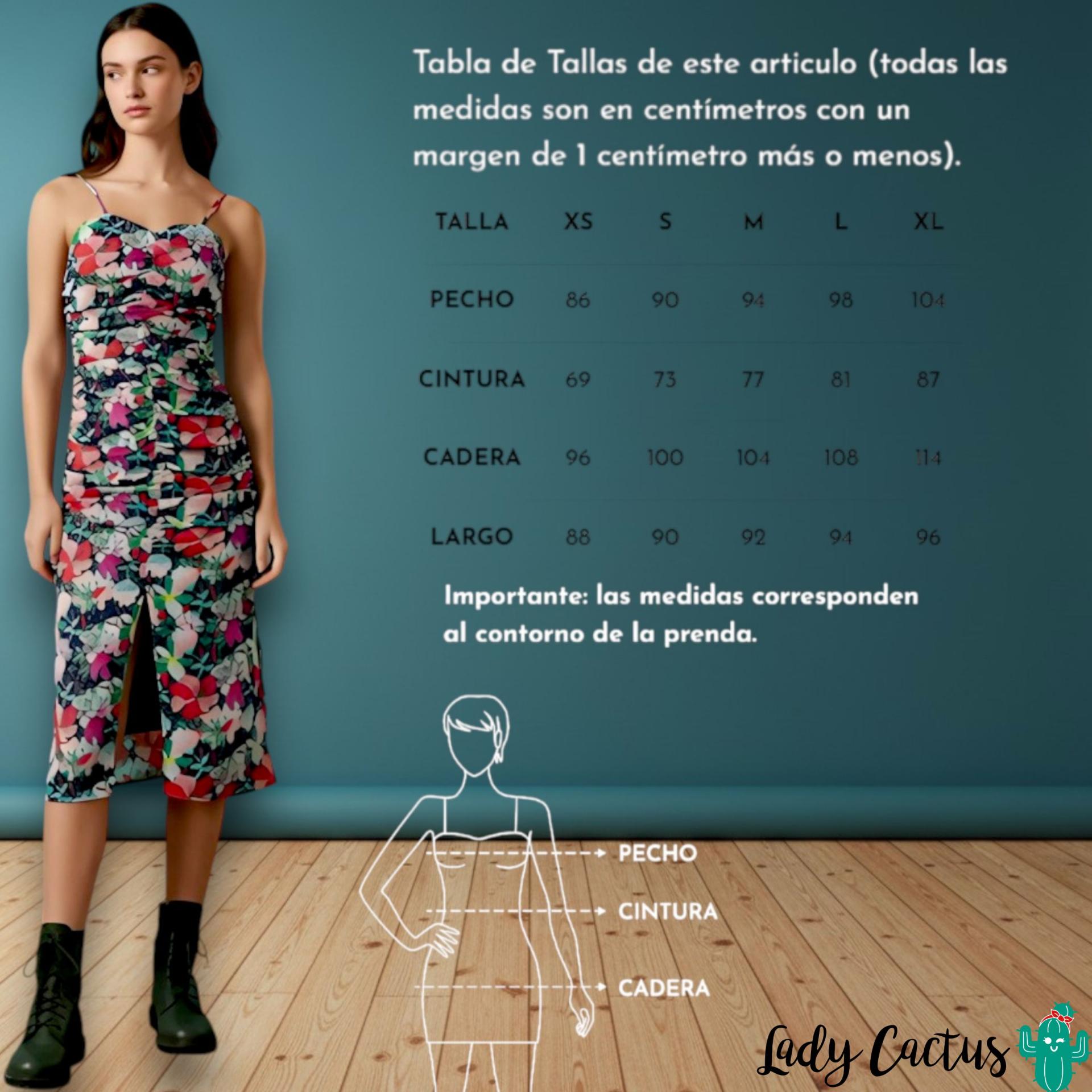 Guía de tallas del Vestido Danae de Minueto