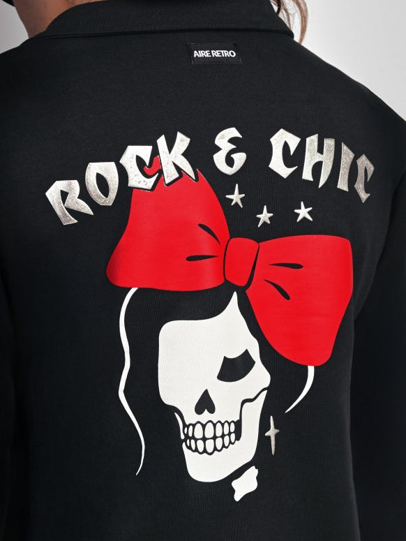 Imagen detallada de la lustración del nuevo vestido de Aire Retro a la venta en Lady Cactus