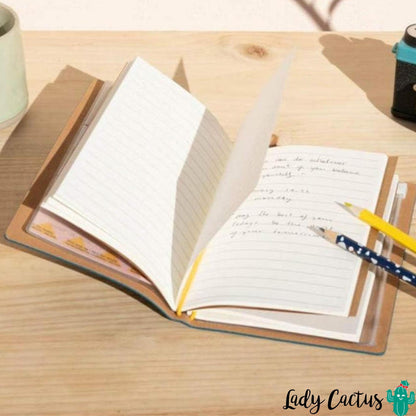 Cuaderno de poliuretano azul con diseño de El Principito para notas de viaje