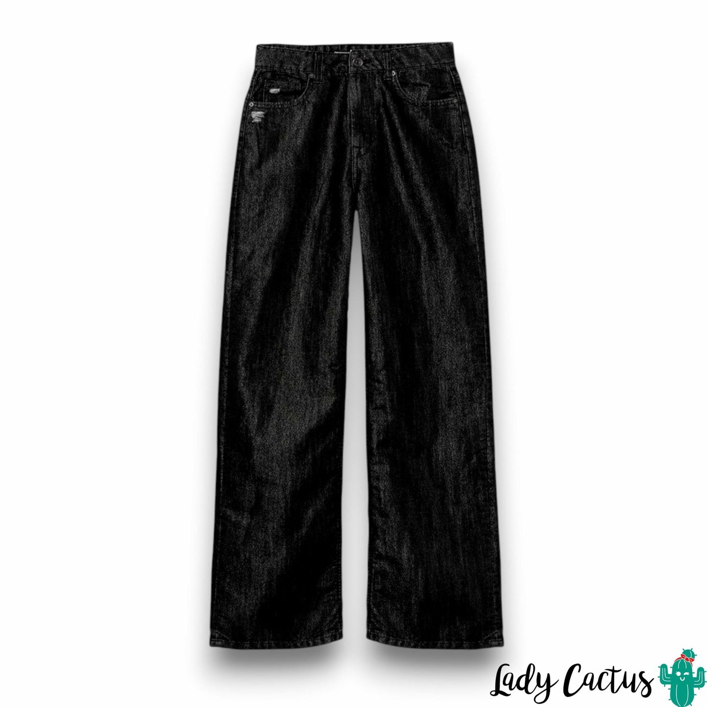 Jeans Bonnye Negro Brillante de Tiffosi con pierna ancha sofisticada