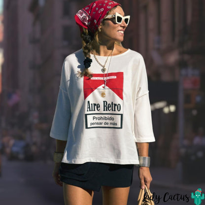 Jersey Adicta al Amor de Aire Retro en Lady Cactus