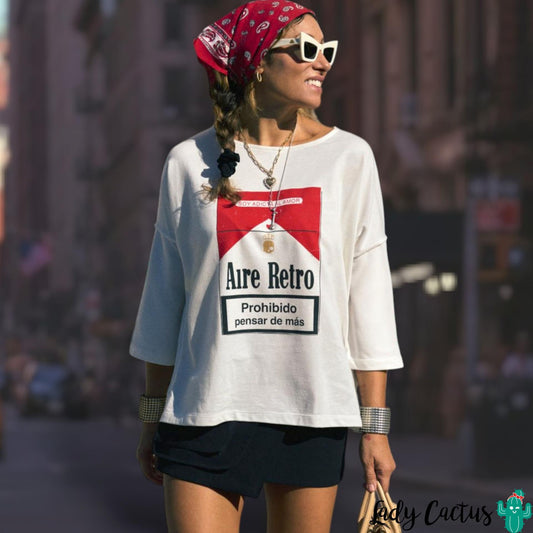 Jersey Adicta al Amor de Aire Retro en Lady Cactus