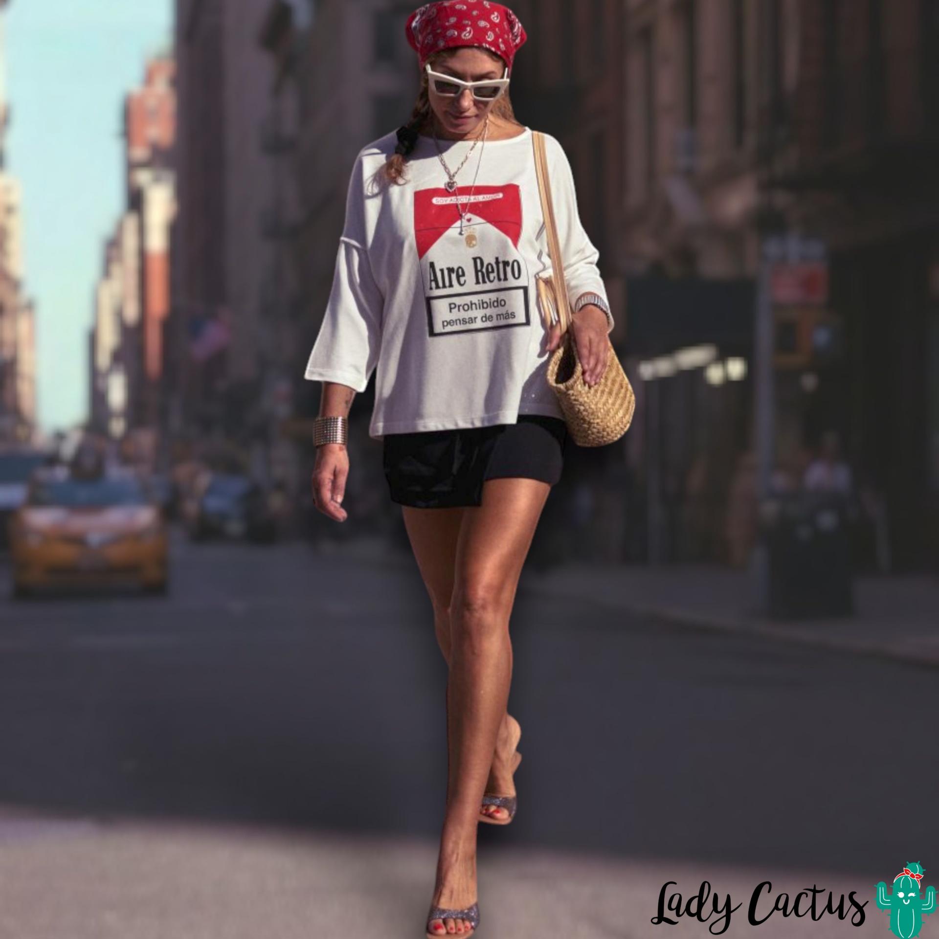 Jersey Adicta al Amor en algodón suave de Aire Retro para comodidad auténtica