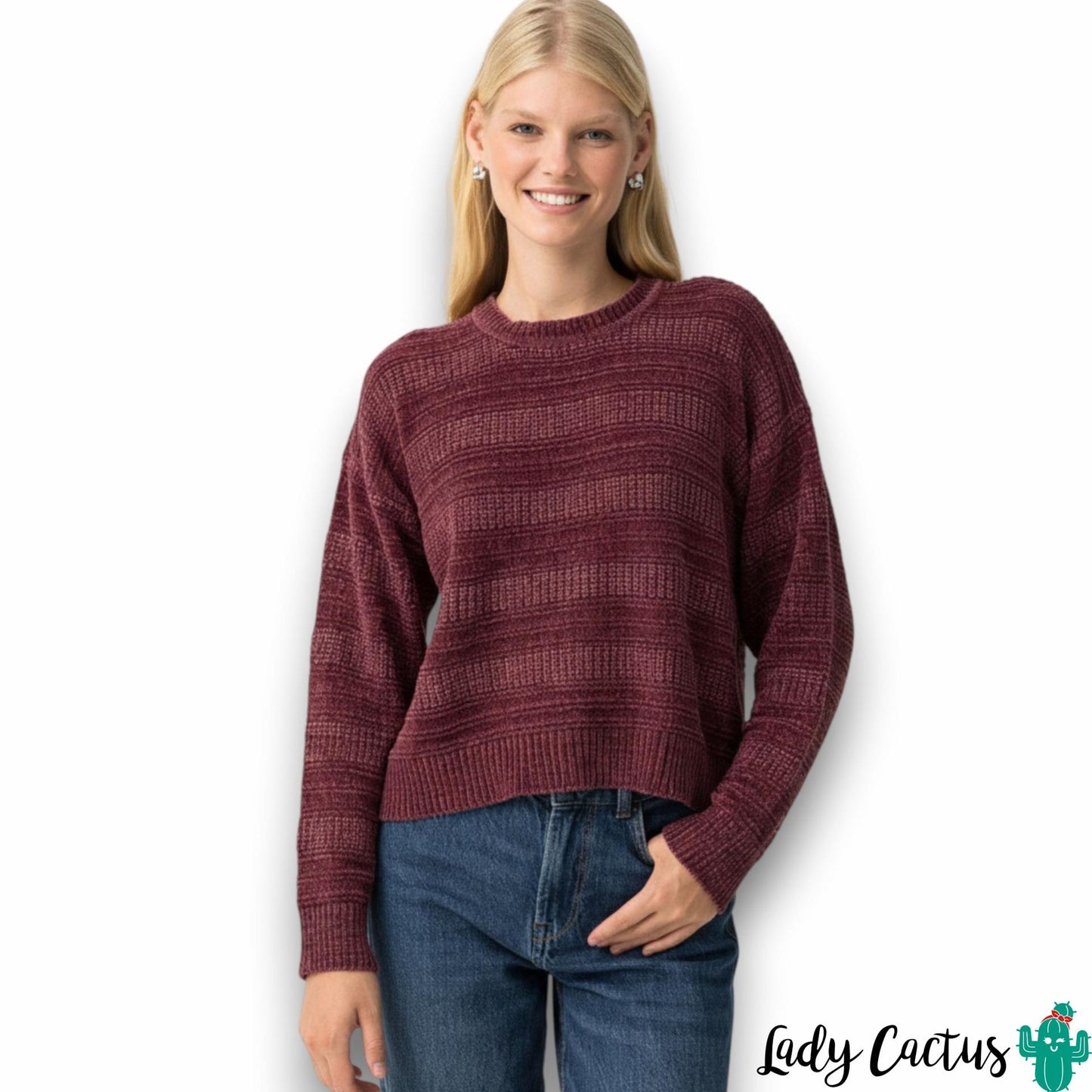 Jersey Policena de Tiffosi en rayas color higo