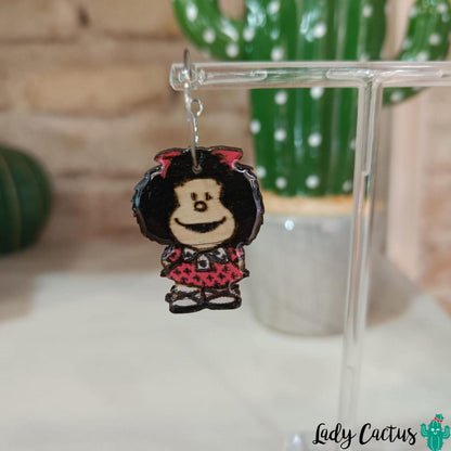 Joyería hecha a mano en Sevilla con la imagen de Mafalda