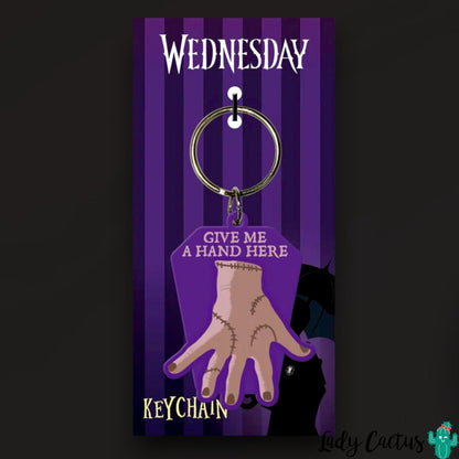 Llavero Mano Cosa Miercoles Addams Give Me A Hand