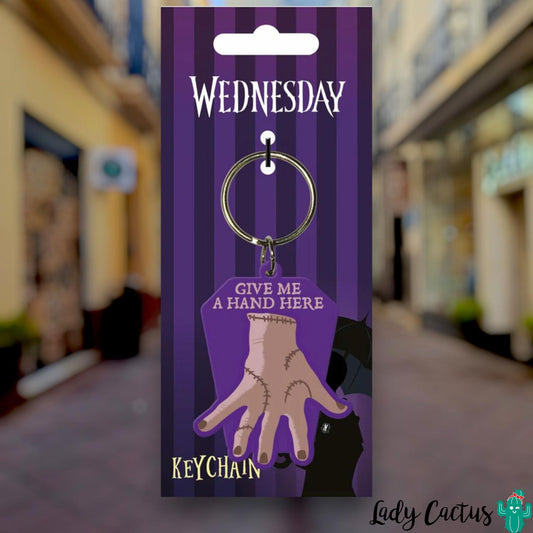 Llavero Mano Cosa Miercoles Addams Give Me A Hand