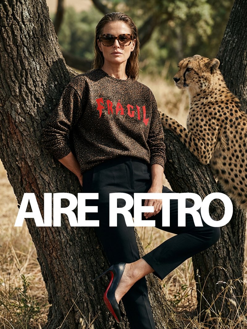 Outfit de abrigo con estilo rockero y estampado de leopardo