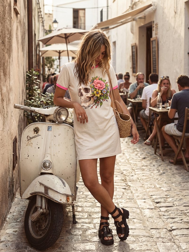 Look de verano fresco con el vestido Catrina de Aire Retro
