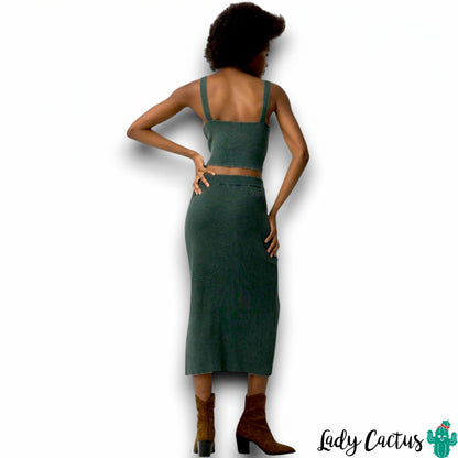 Falda Raine Verde Botella de Tiffosi