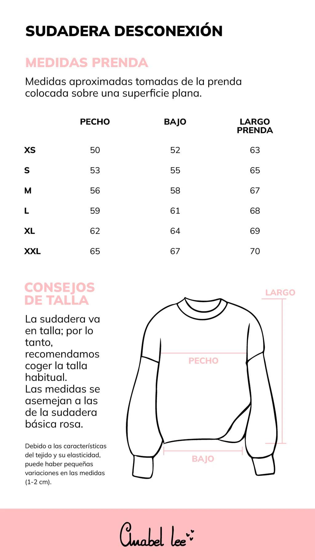 Sudadera desconexión de Anabel Lee