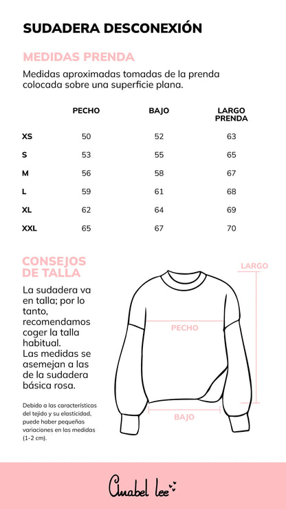Sudadera desconexión de Anabel Lee