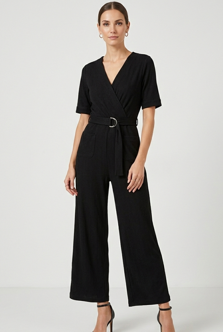 Mono largo negro con cinturón modelo Ponyta de Tiffosi