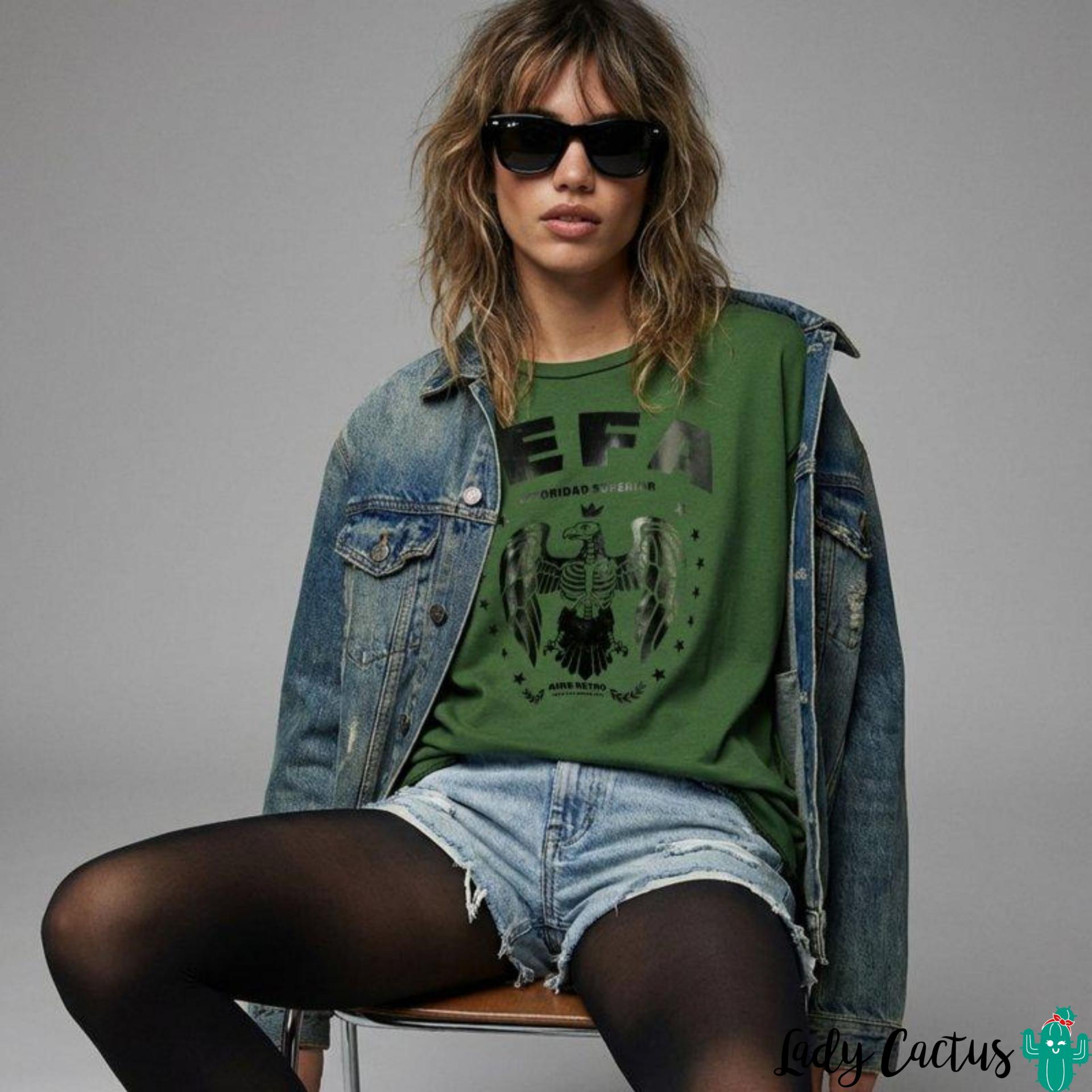 Camiseta de Aire Retro versátil y elegante para ritmos cotidianos