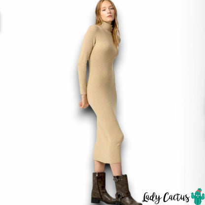 Vestido Tiffosi Chloe Beige