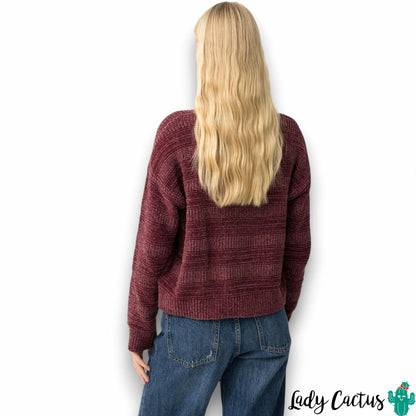 Jersey Policena de Tiffosi en rayas color higo