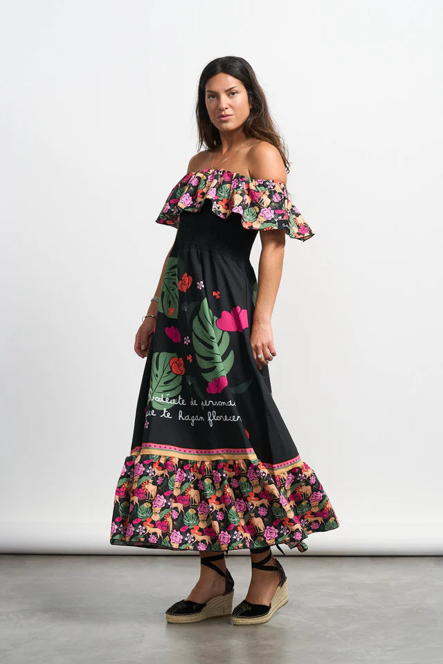 Outfit primaveral con el vestido de Anabel Lee