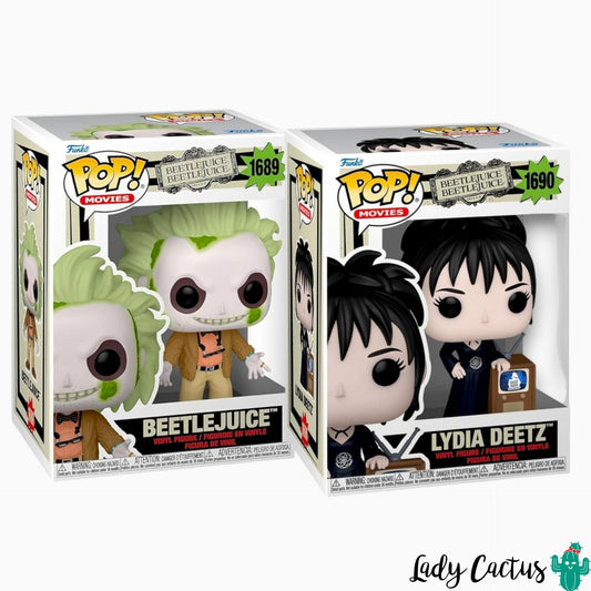 Pack Funko Pop Beetlejuice y Lydia Deetz