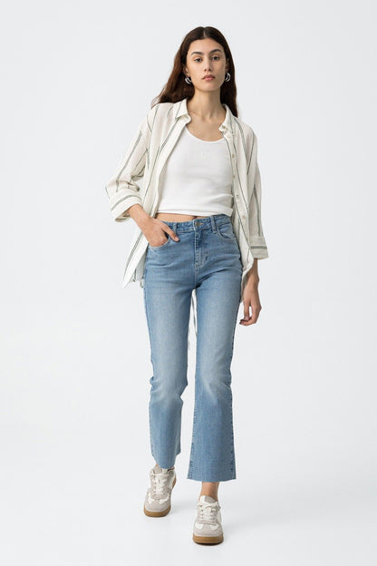 Pantalón vaquero de tiro alto modelo Megan 59 de Tiffosi