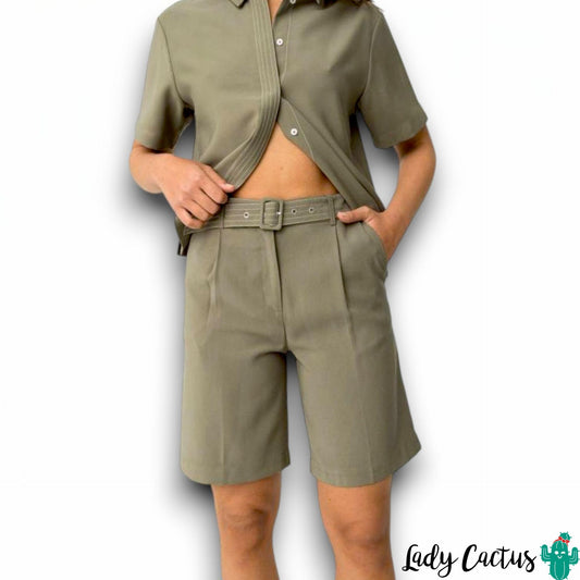 Pantalón Peaceful de Tiffosi con cintura alta y pliegues frontales