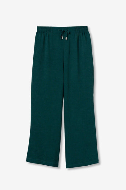 Pantalón de vestir casual verde de diseño exclusivo