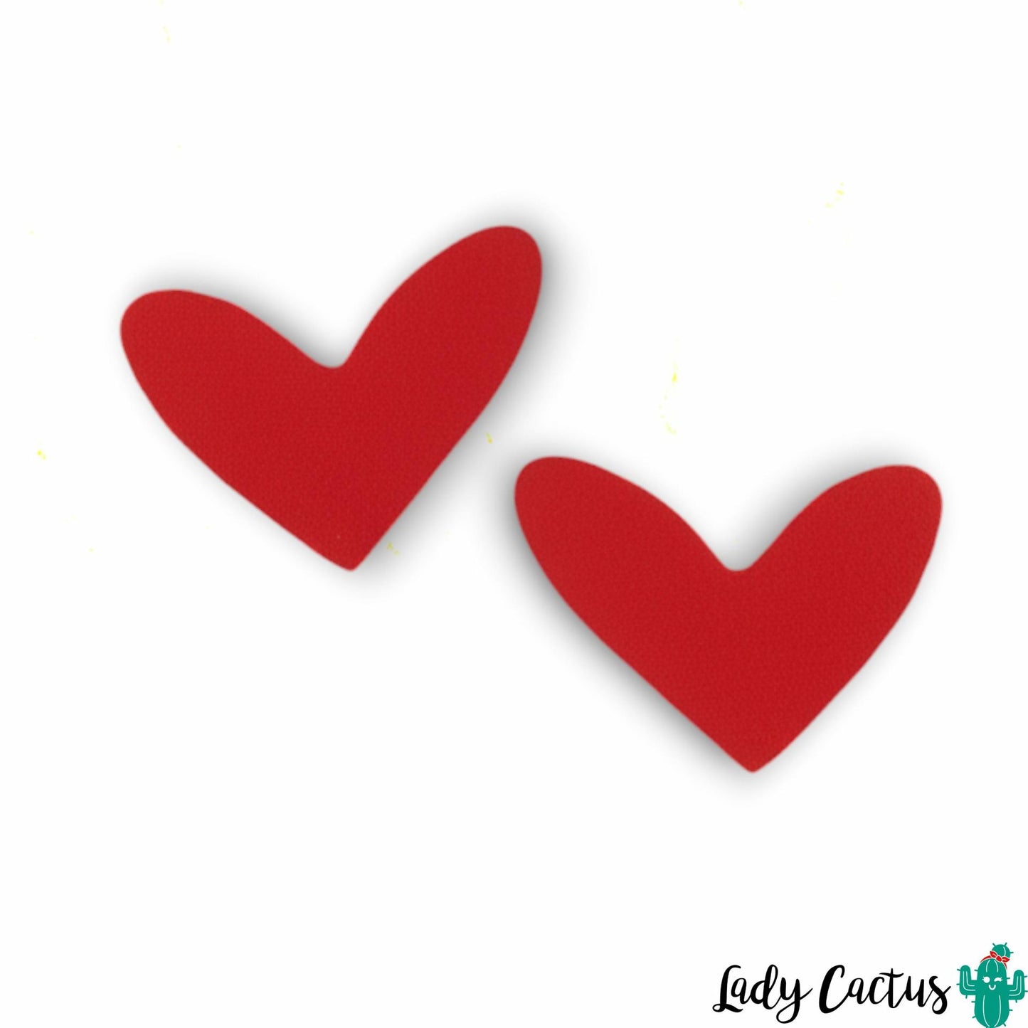 Pendientes Maxi Corazones Rojos Lady Cactus