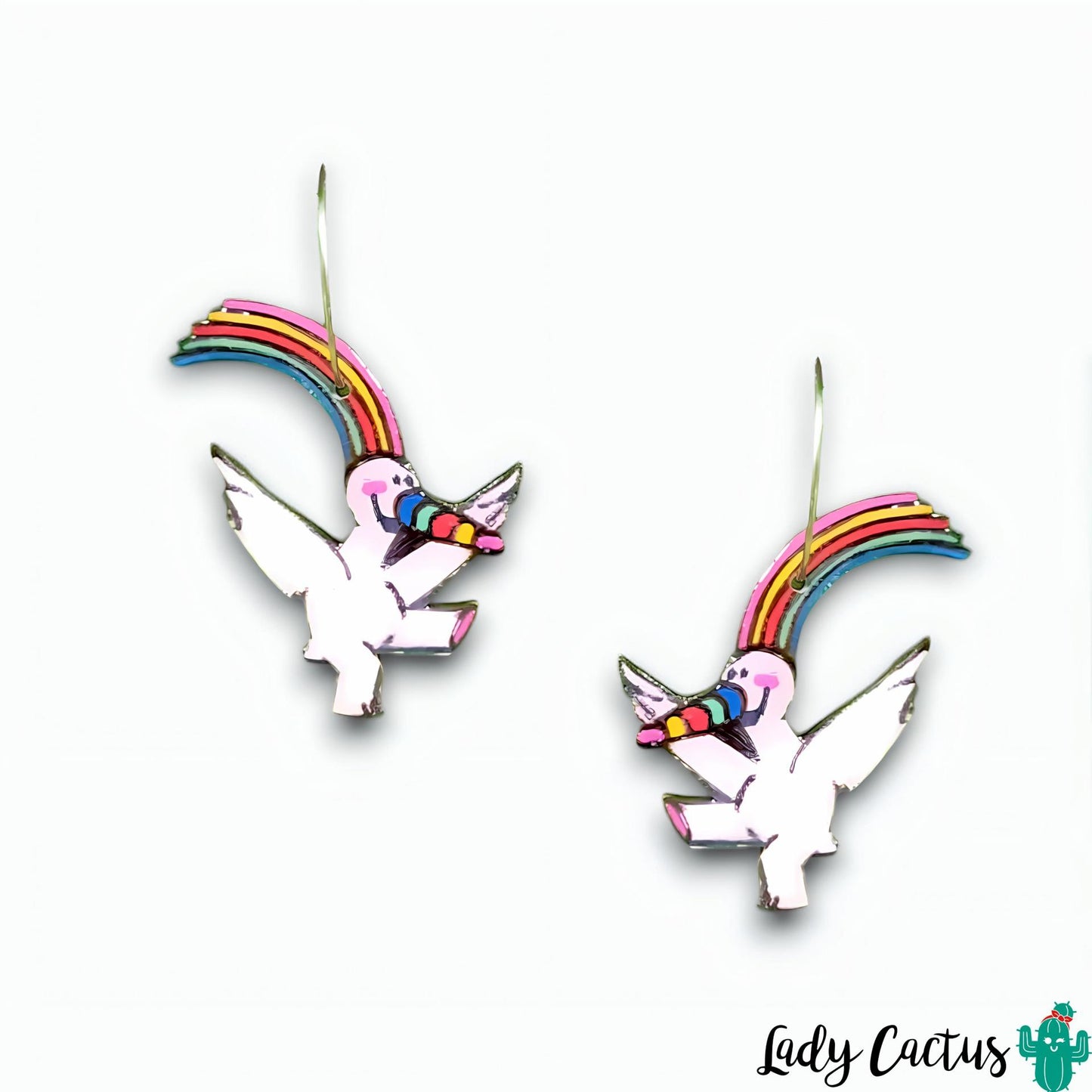 Pendientes artesanales de la mascota Curro de la Expo 92 en Lady Cactus