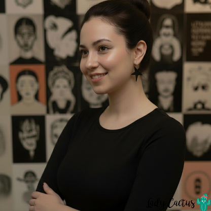 Pendientes Estrella Noche Lady Cactus