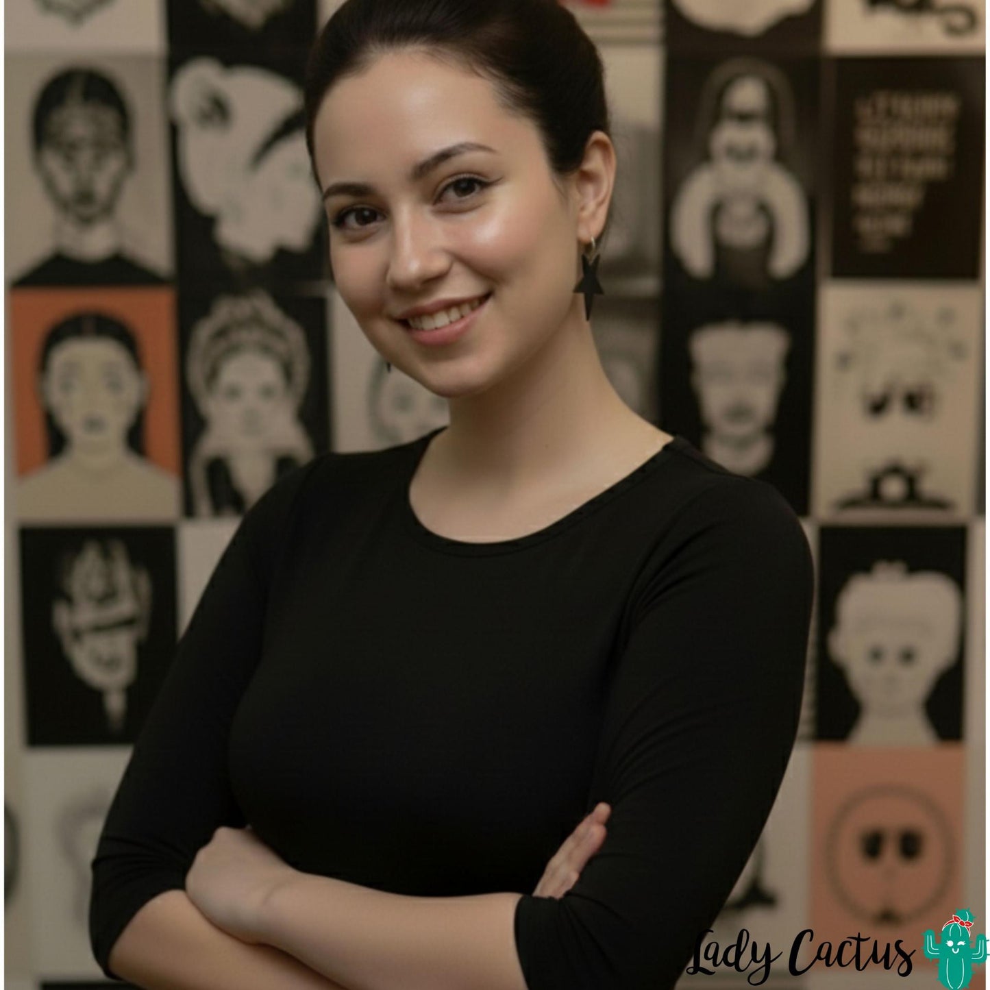 Pendientes Estrella Noche Lady Cactus