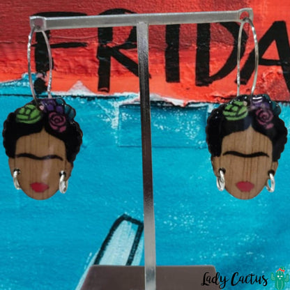 Pendientes Frida Flores Lady Cactus
