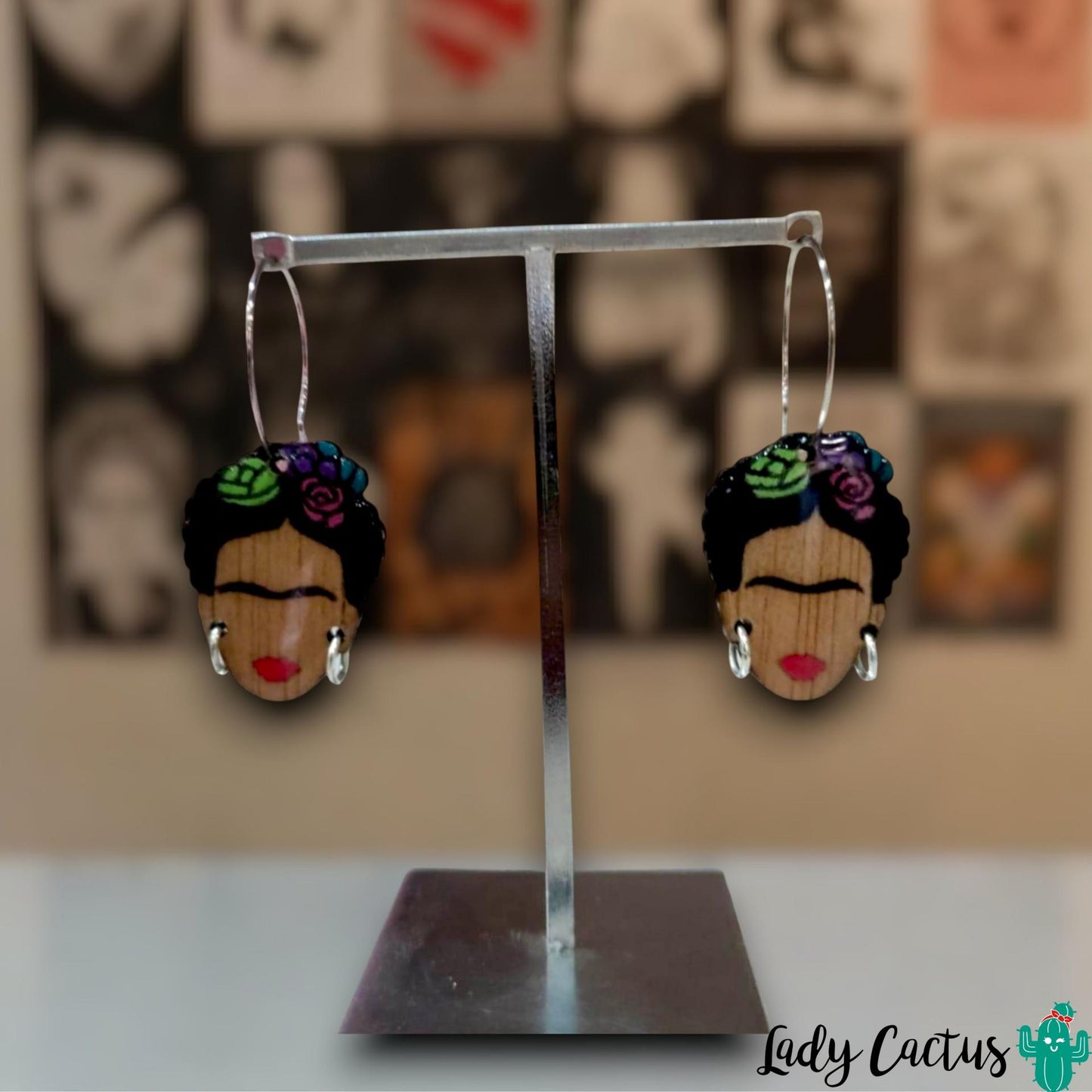 Pendientes Frida Flores Lady Cactus