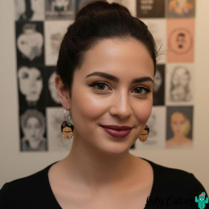 Pendientes Frida Flores Lady Cactus