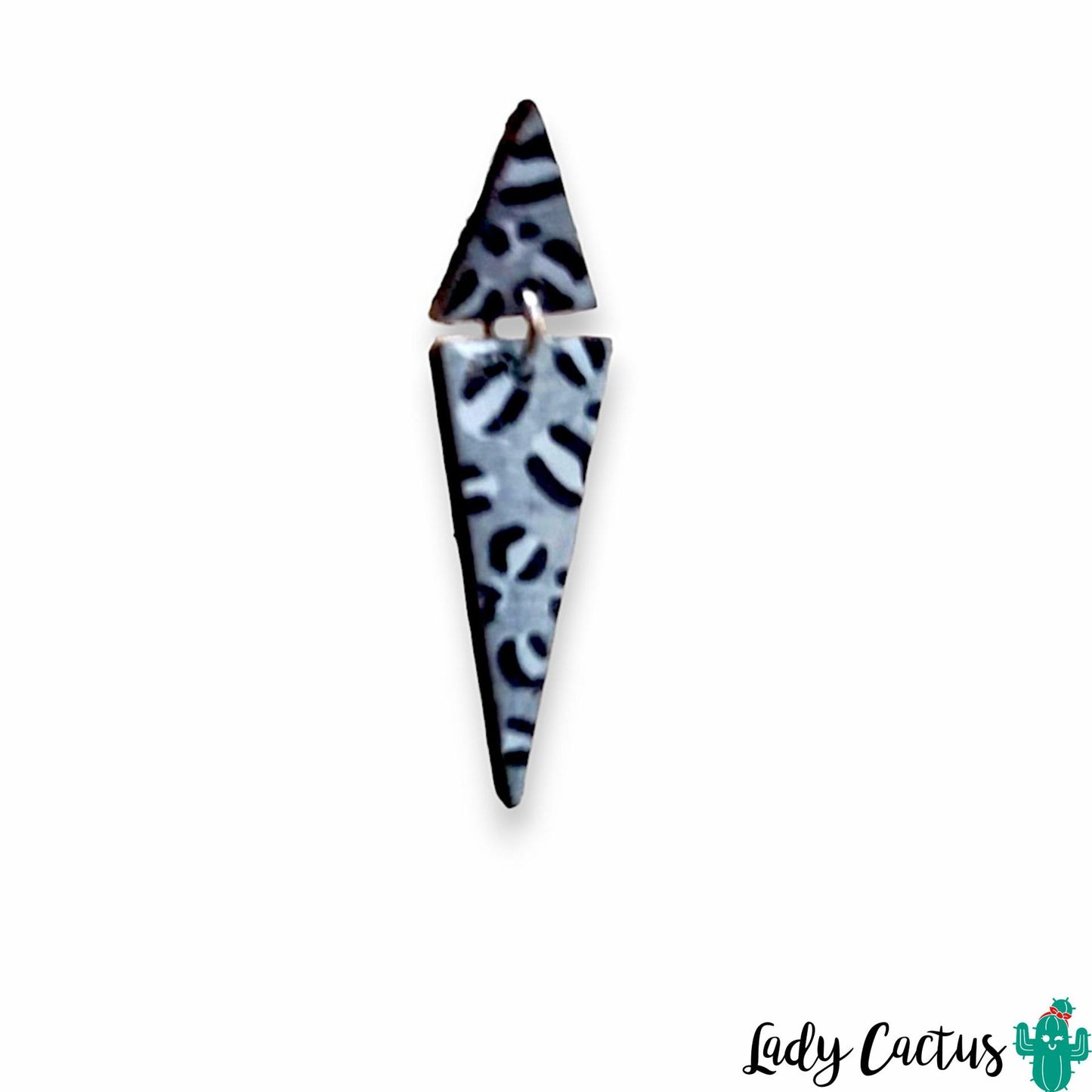 Pendientes ligeros y elegantes en color gris para mujer